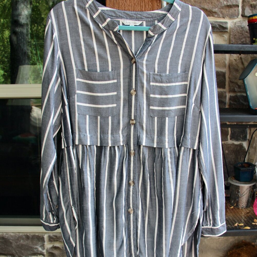 John Mark Button Down Shirt Size Medium - image 1